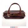 DESTOCKAGE LANCEL | Sac à main femme Varenne Eggplant Bowling marron