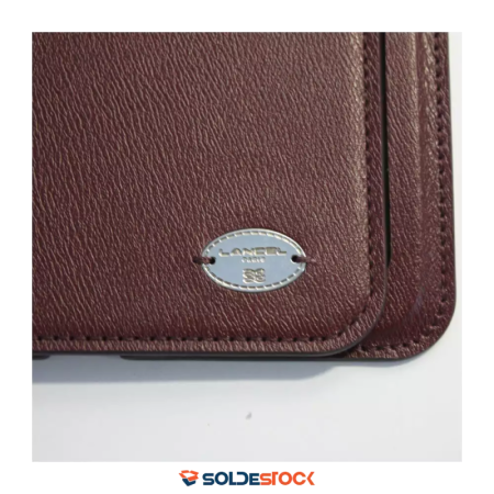 DESTOCKAGE LANCEL | Étui iPad Mini Remember Me cuir bordeau