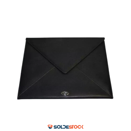 DESTOCKAGE LANCEL | Housse tablette Remember Me cuir noir