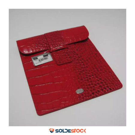 DESTOCKAGE LANCEL | Housse tablette Remember Me cuir rouge