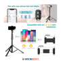 DESTOCKAGE UBEESIZE | Trépied et perche Selfie 62" avec télécommande