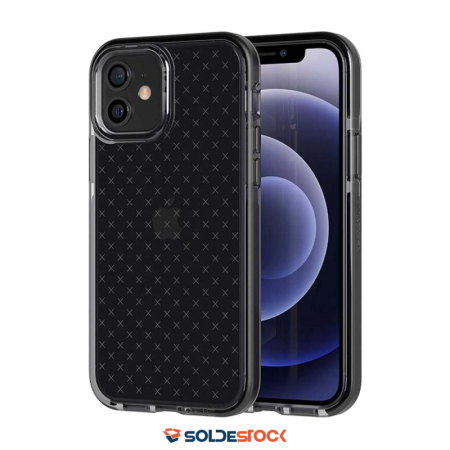 DESTOCKAGE TECH21 | Evo Check iPhone 12/12 Pro Smokey Black Case